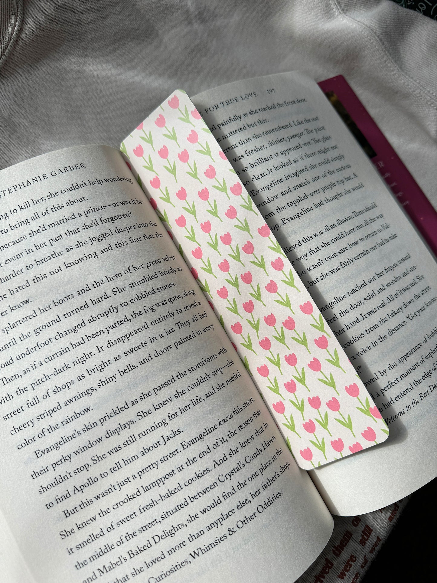 Pink Tulip Bookmark