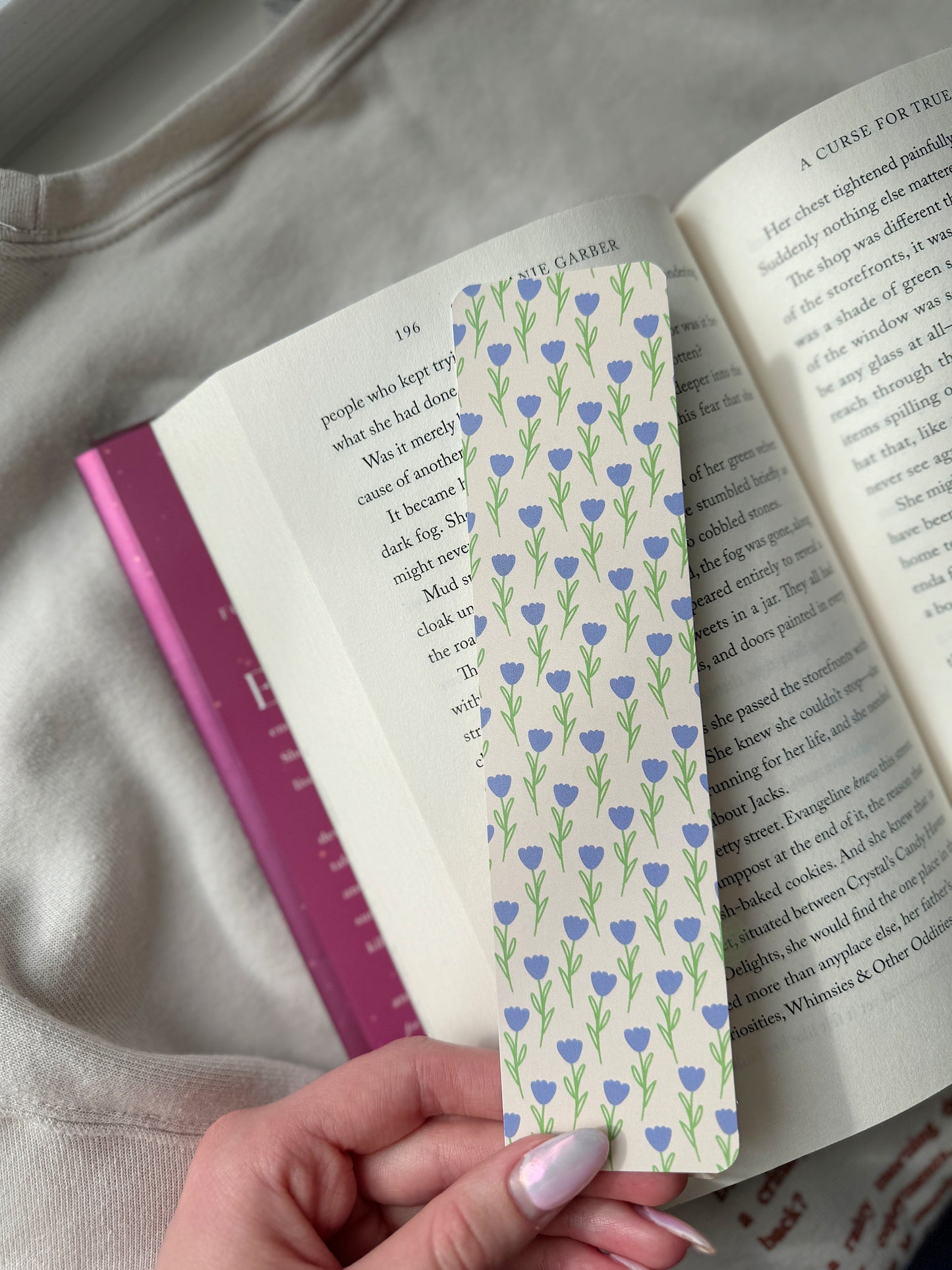 Blue Tulip Bookmark