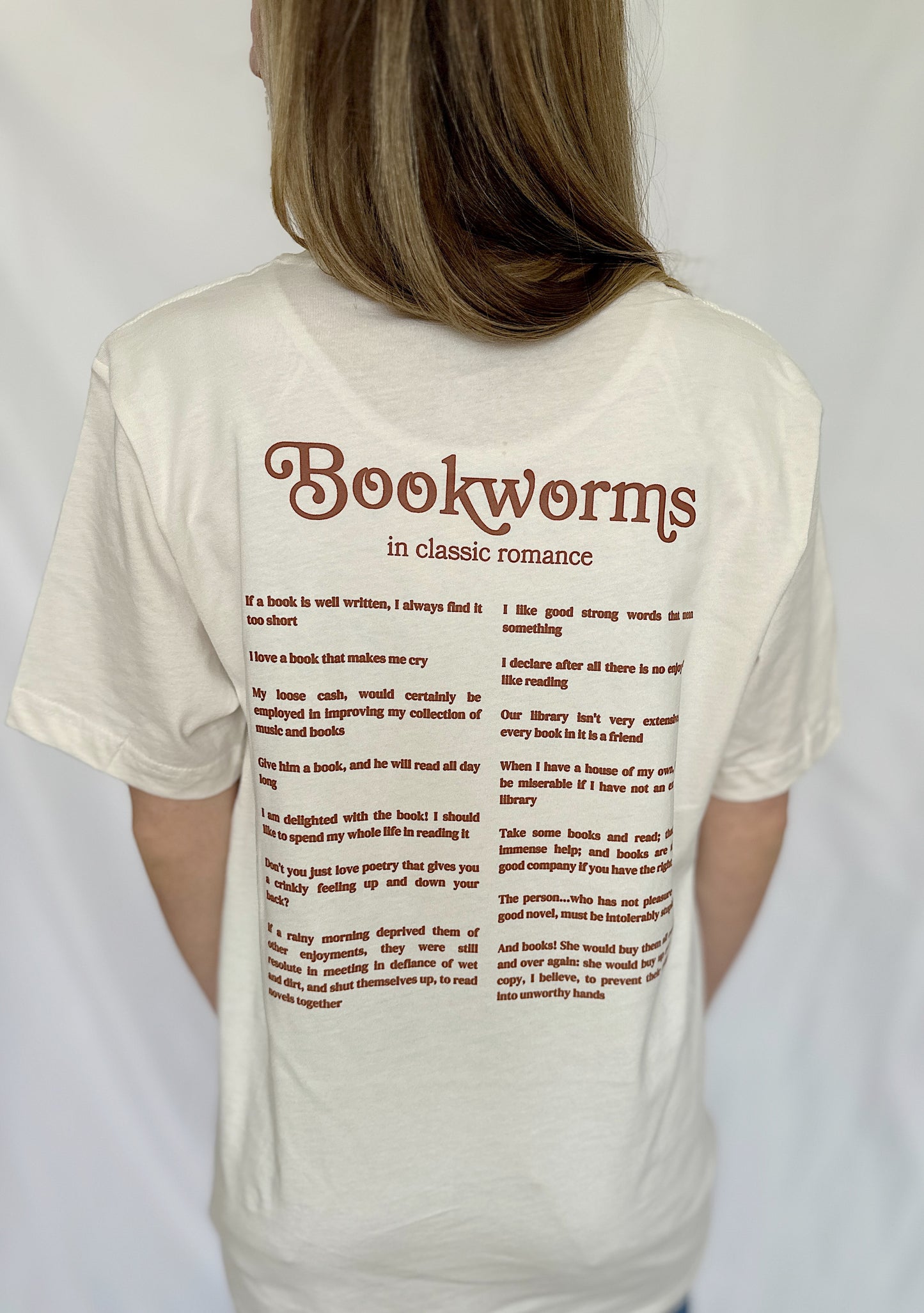 "Bookworm" Quote T-shirt