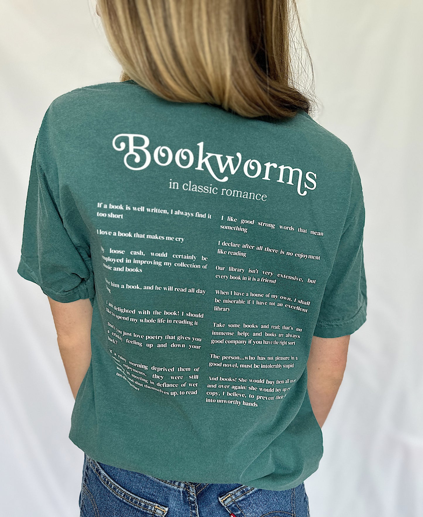 "Bookworm" Quote T-shirt