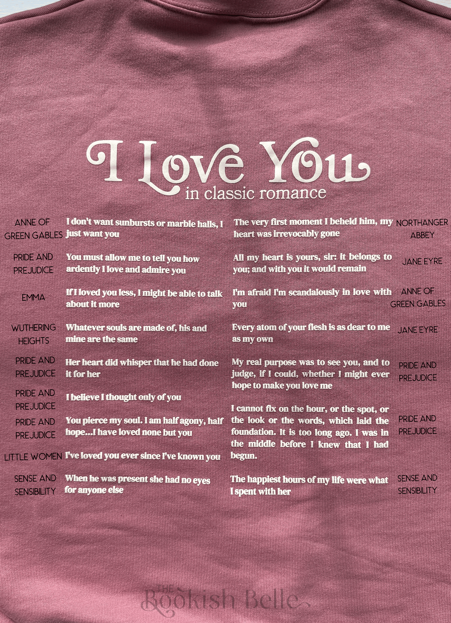 "I Love You" Quote Tote Bag