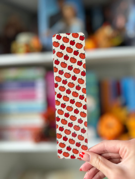 Pumpkins & Apples Bookmark