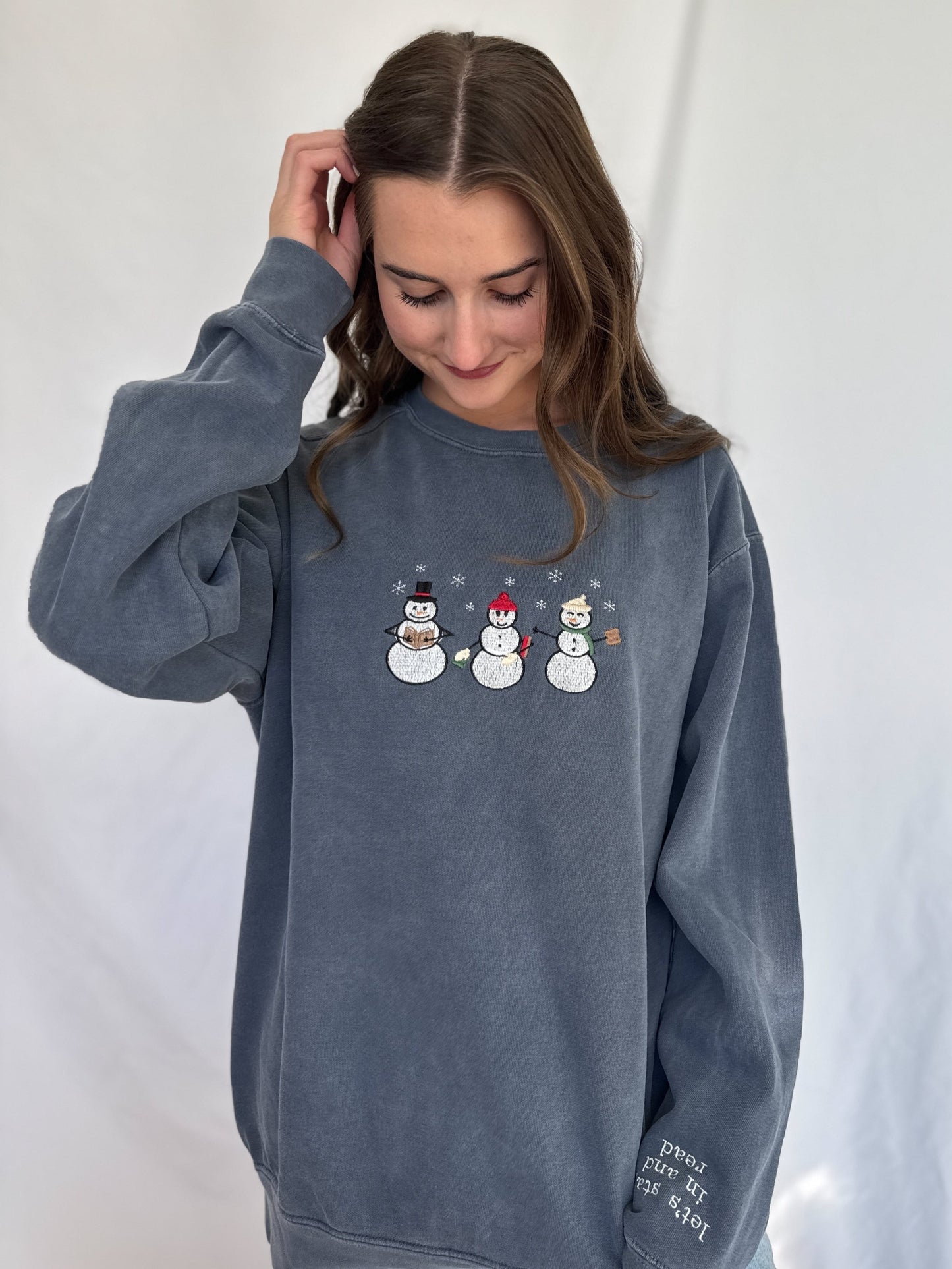 Reading Snowmen Sweatshirt