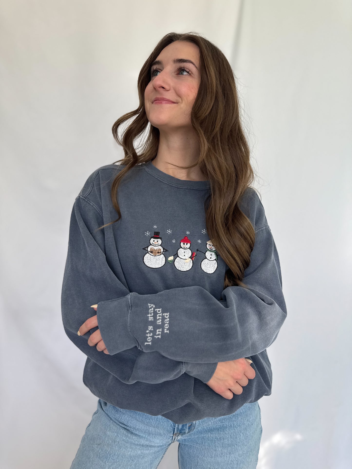 Reading Snowmen Sweatshirt