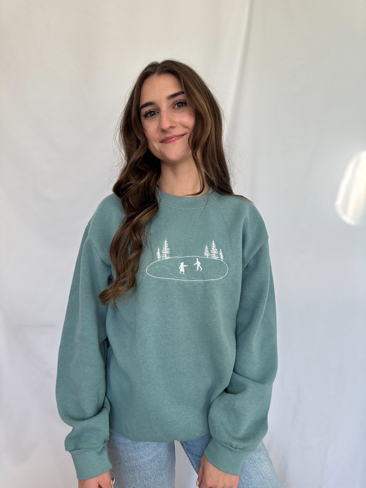 M Ice Skating Sweatshirt (Little Women)