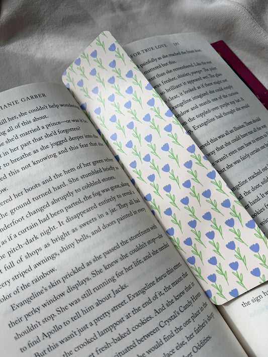 Blue Tulip Bookmark